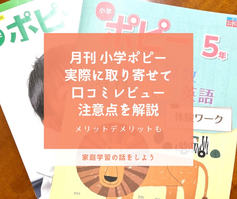 小学ポピー 簡単すぎる 口コミ