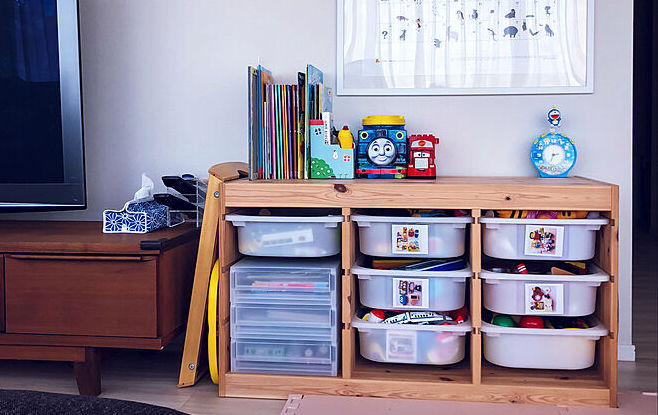 こどもちゃれんじ 収納 イケア